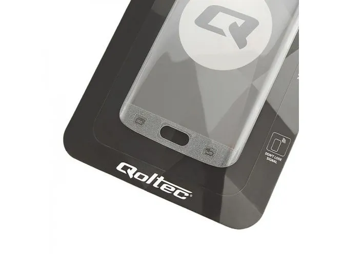 Qoltec Premium Full Cover - Skjermbeskyttelse for mobiltelefon - glass - for Samsung Galaxy S6 edge