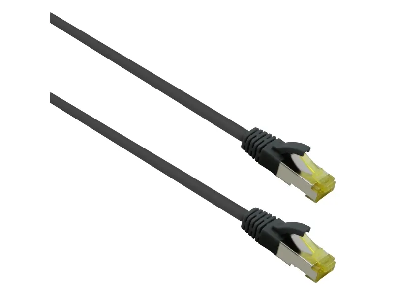 Helos 263804, 3 m, Cat6a, S/FTP (S-STP), RJ-45, RJ-45, Svart