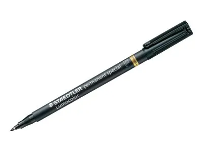 Marker Staedtler Lumocolor 319 F-9 Special 0,6 mm sort permanent nano - (10 stk.)