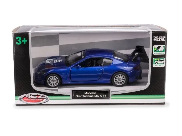 MSZ 1:43 Maserati GranTurismo MC GT4/67355/blå