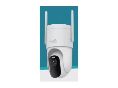 Homeguard SmartCam Pro - Nettverksovervåkingskamera - panorering / tipping - lite tårn - værbestandig - farge (Dag og natt) - 3 MP - 2304 x 1296 - 2K - lyd - trådløs - Wi-Fi - H.265, H.264 - DC 5 V