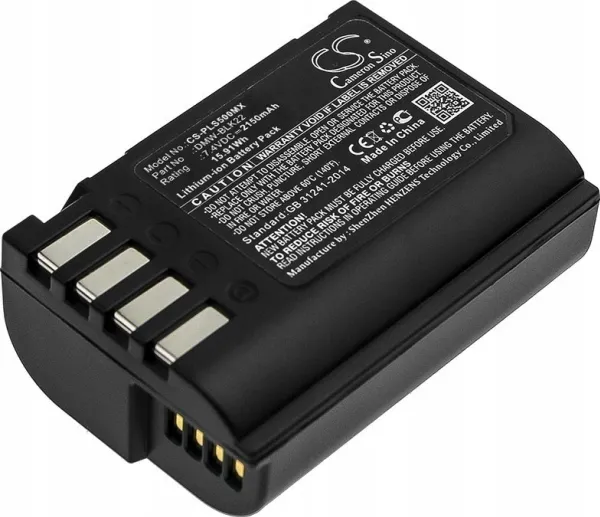 Cameron Sino batteri DMW-BLK22 GK - til Panasonic Lumix DC S5/S5K, GH5/G9/GH5S/CS-PLS500MX