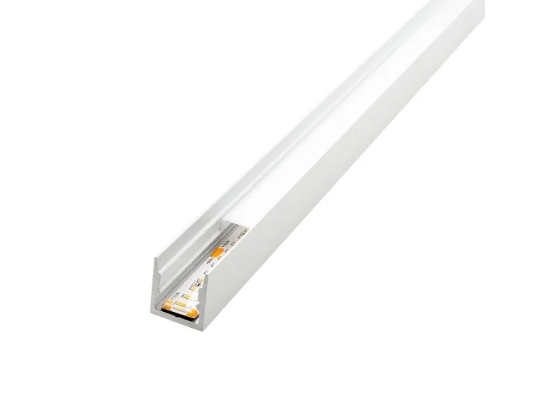 SG ARMATUREN StripLine 1,8 m hvit profil påbygget soft – uten LED-list og driver