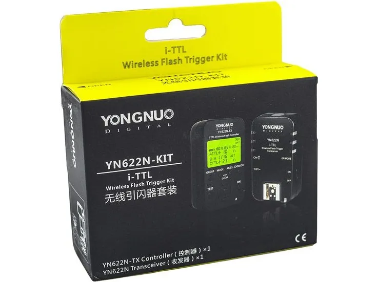 Yongnuo YN-622N-KIT Nikon TTL-sett (trådløs styring)