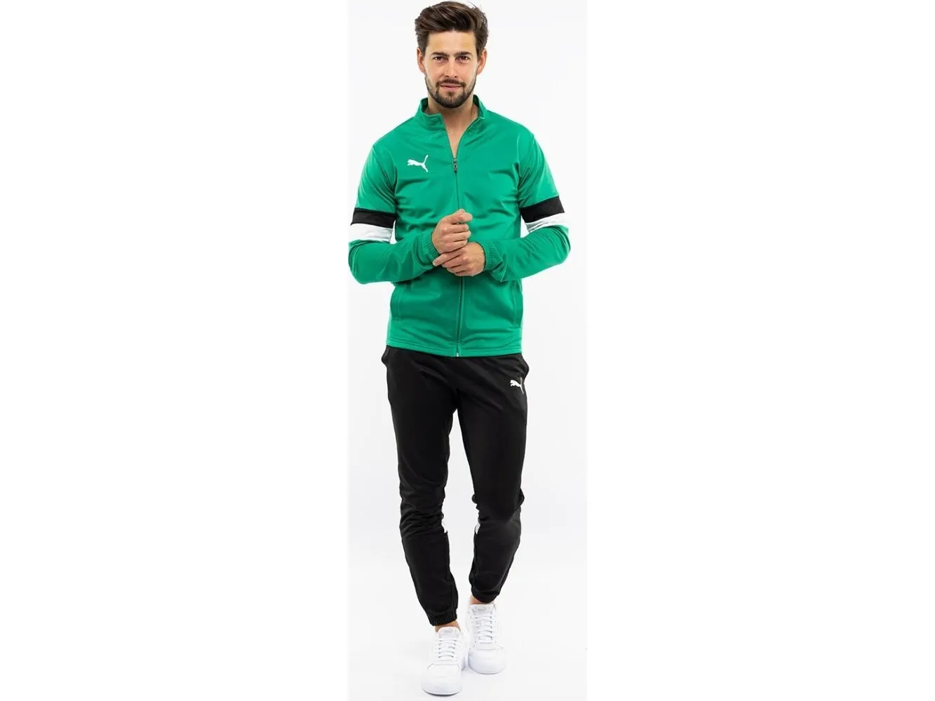 Dres męski Puma Team Rise zielono-juoda 658653 05 (M)