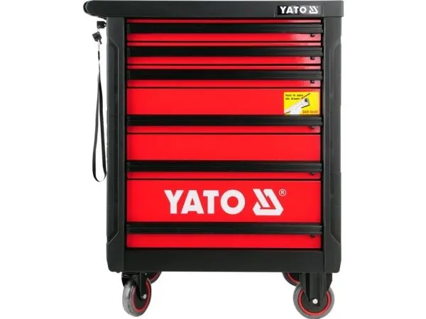 Yato YT-5530, Stål, Sort, Rød, 6 skuffer, Kulelagerbaserte teleskopskinner, 25 kg, 35 kg