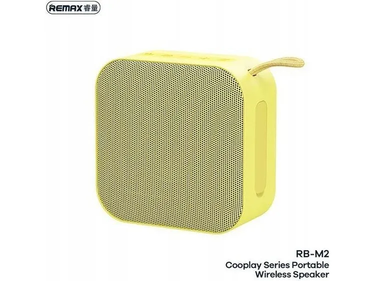 Remax Bluetooth-høyttaler COOPLAY SERIES RB-M2 WIRELESS gul