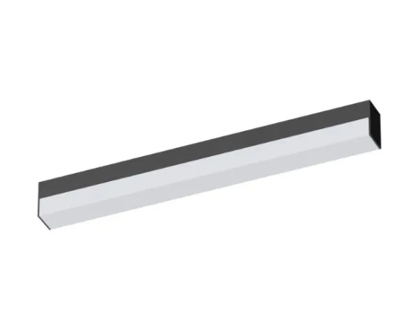 OPPLE Lighting LEDLinear-Fiji L600 12W-830/840-BL, Rektangulær, Hvit, Polykarbonat (PC), IP44, I, IK02