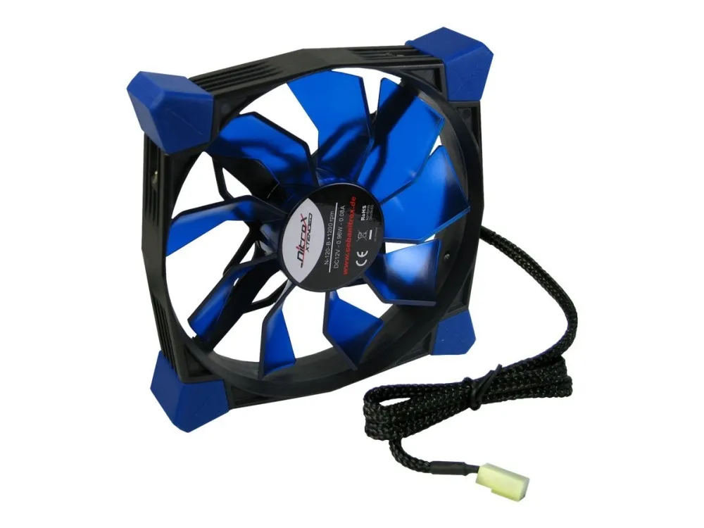 Inter-Tech CobaNitrox N-120-B - Kabinettvifte - 120 mm