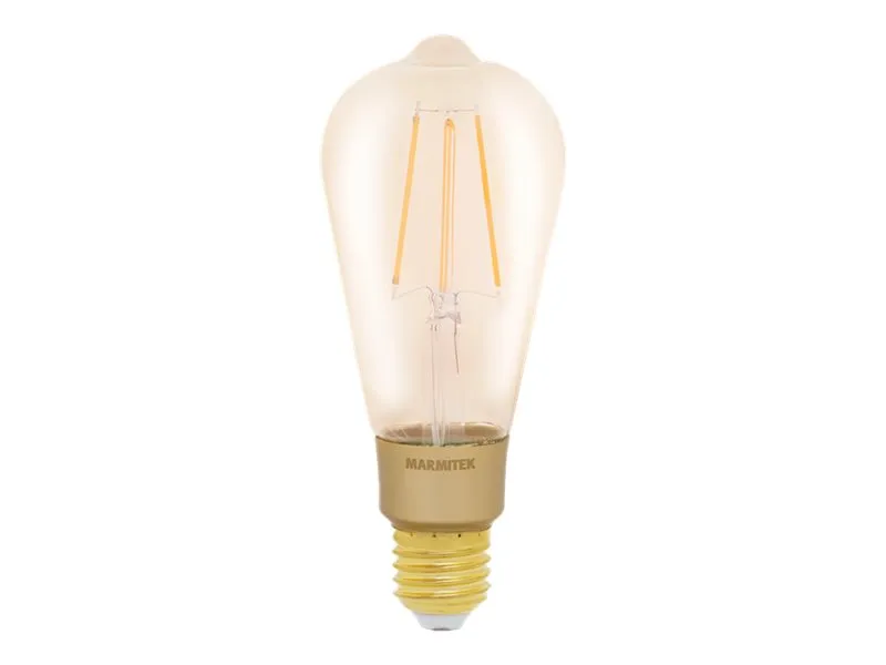 Marmitek Smart me Smart comfort Glow XLI - LED-filamentlyspære - form: ST64 - E27 - 6 W (ekvivalent 40 W) - klasse E - varmt hvitt lys - 2500 K