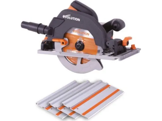 Sirkelsag Evolution R185CCSX 1600 W 185 mm + styreskinne