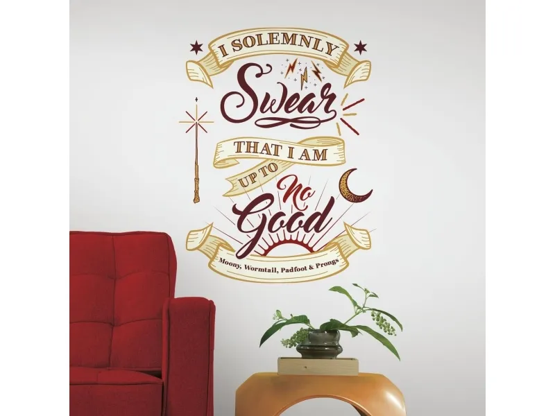 Harry Potter MARAUDER'S MAP QUOTE Gigant Wallsticker
