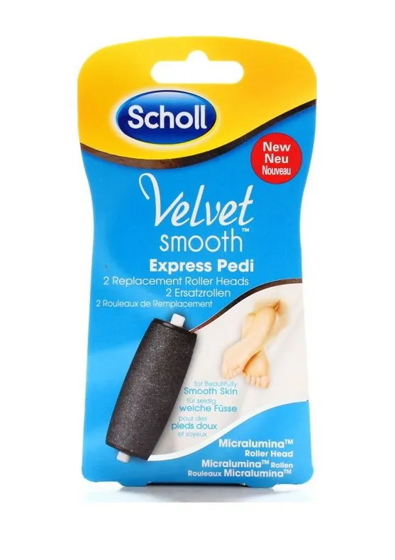 Scholl Velvet Smooth Replacement Heads Medium Coarse With Sea Minerals 2 Pieces