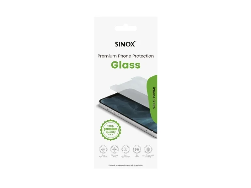 Sinox beskyttelsesglass for iPhone 17 Pro®