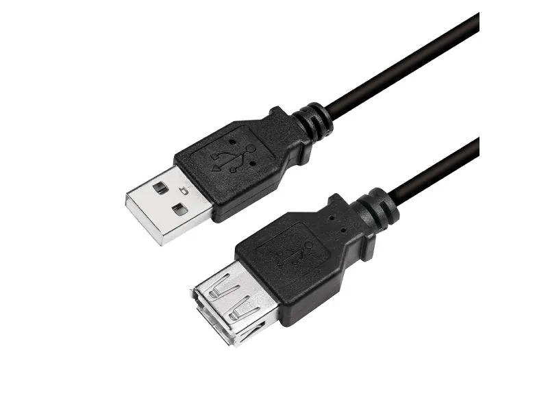 LogiLink CU0011B, 3 m, USB A, USB A, USB 2.0, 0,48 Gbit/s, Sort