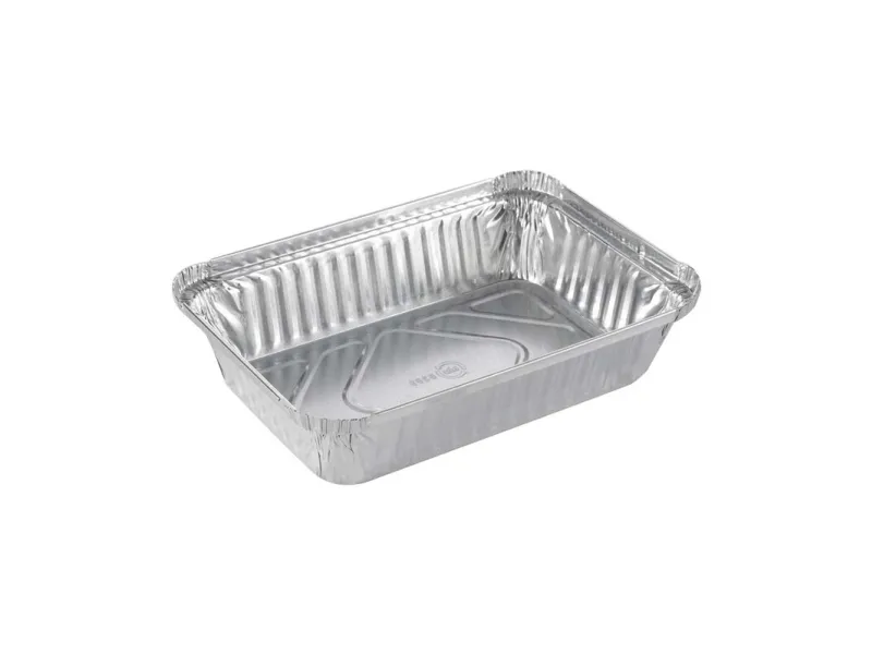 Foliebakke, Plus Pack, 1-Compartments Rektangulær kapacitet 890ml,207x141x41mm aluminium, aluminium,