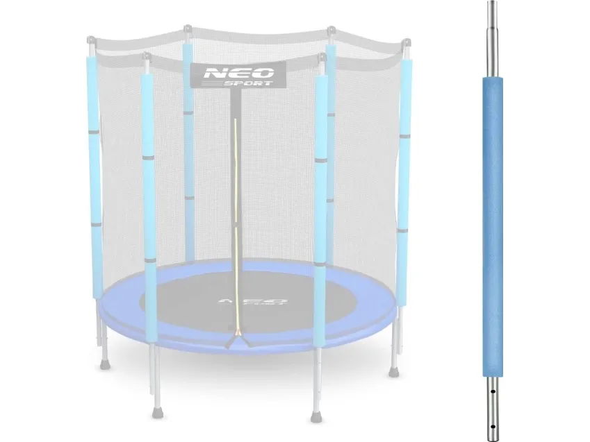 Neo-Sport nederdel til trampoline med nett, utvendig 4,5 ft, blå