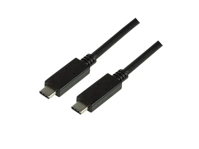LogiLink CU0128, 0,5 m, USB C, USB C, USB 3.2 Gen 2 (3.1 Gen 2), 10 Gbit/s, Sort