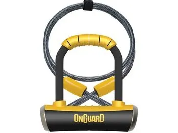 OnGuard sykkellås PitBull Mini DT 8008 + vaier (ONG-8008)