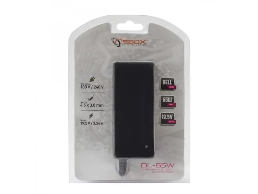Notebook-adapter DELL SBOX DL-65W / 19,5V-65W