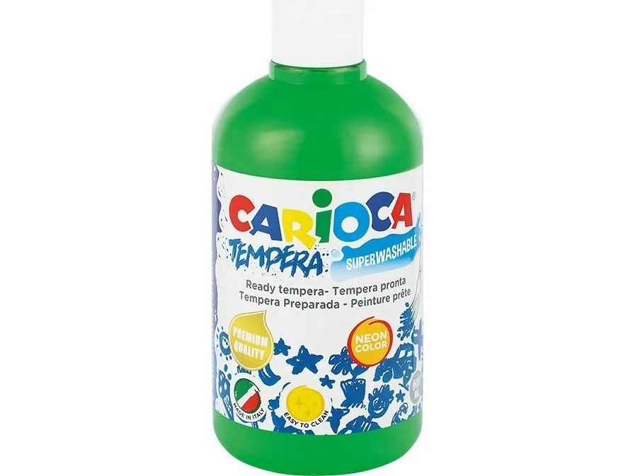 Carioca temperamaling 500 ml neon grønn, NEON GRØNN