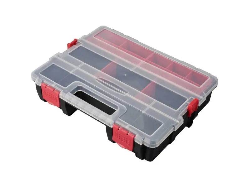TOOLCRAFT sortimentskasse (L x B x H) 285 x 225 x 60 mm, antall rom: 21, variabel underinndeling, 1 stk