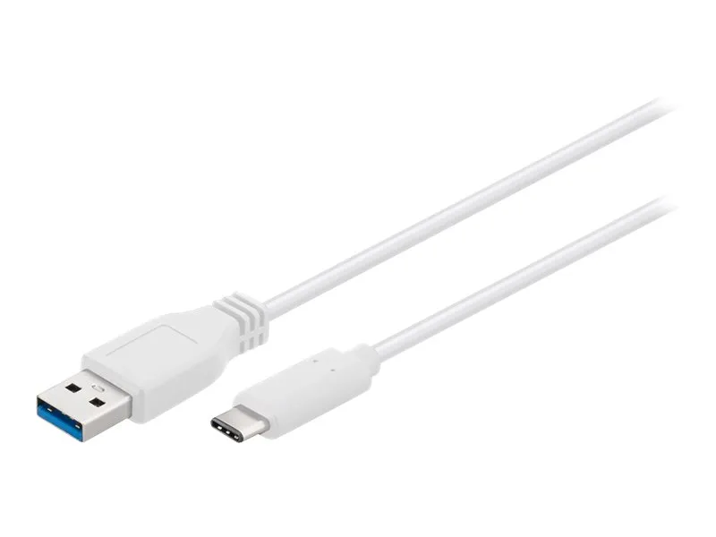 Sinox i-Media - USB-kabel - USB-type A (hann) til USB-C (hann) reversibel - USB 3.0 - 1 m - hvit