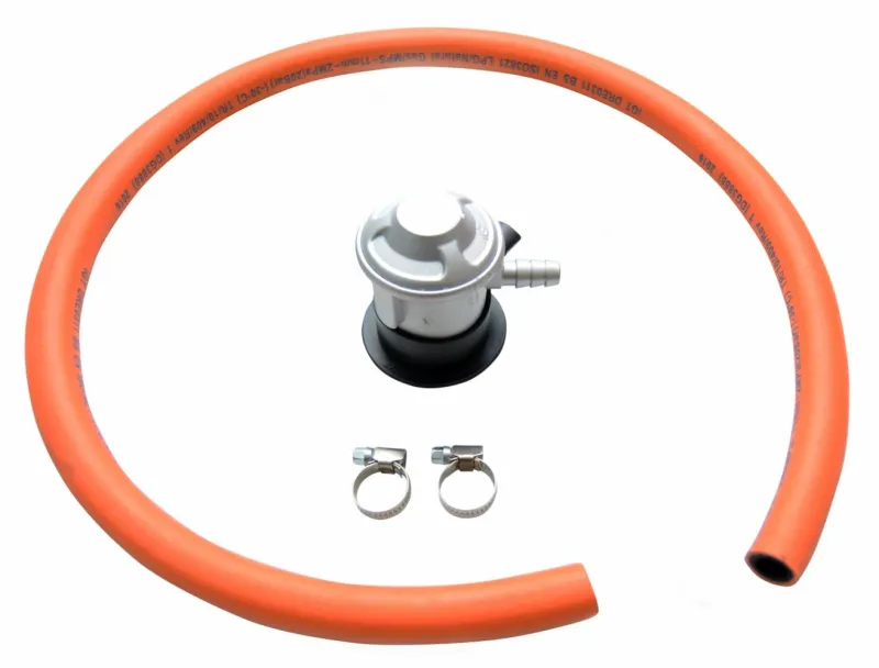 Regulator & slange 1,1M DK/NO/FI  Incl. spændebånd