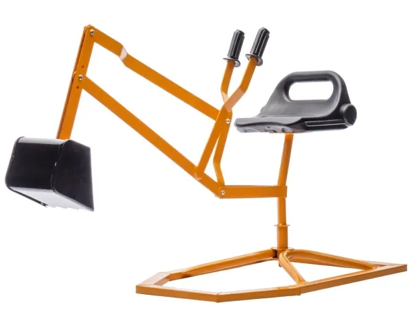 MegaLeg gravemaskin i metall HQ2 for barn & sandkassen, gul