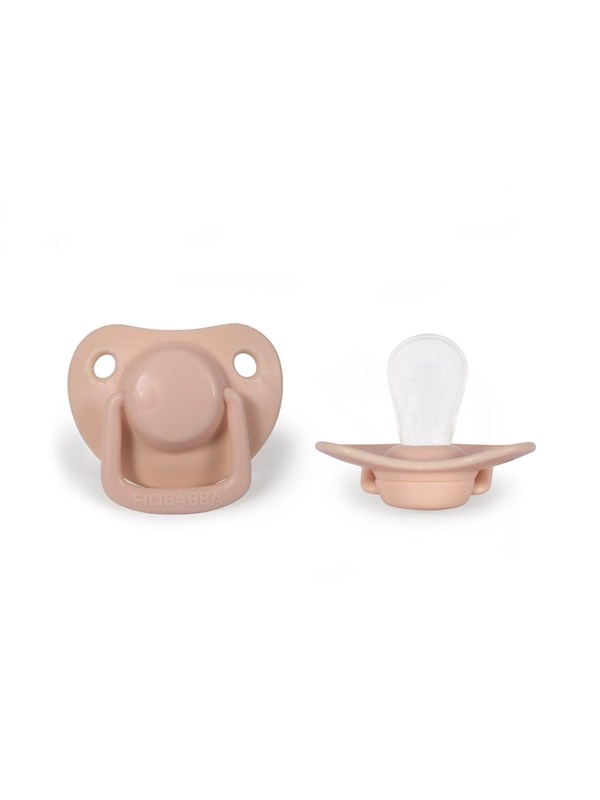 Filibabba Pacifiers 2-pack - Peach 0-6 months