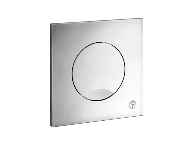 Duo trykplade i krom plast
