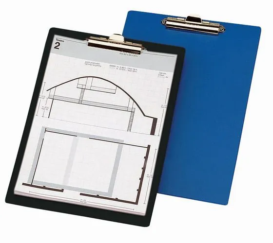 Esselte brett/clipboard med klemme A4 svart underlag (56057 N)