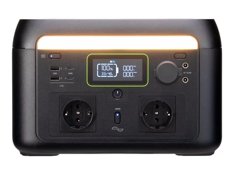 Acer APS311 - Bærbar strømstasjon - AC 220-240 V - 600 watt - litium-jernfosfat - 20 Ah - 512 Wh - utgangskontakter: 9 - Den europeiske union - svart