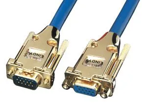 Lindy Premium Gold VGA 3.0m, 3 m, VGA (D-Sub), VGA (D-Sub), Blå, Hankjønn/hunkjønn