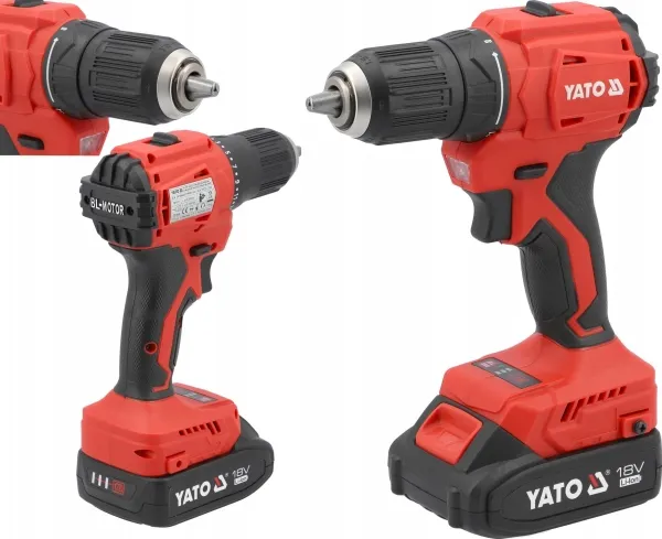 YATO 18V 45Nm 2x2,0Ah børsteløs drill