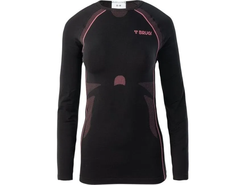 Brugi dame termisk undertøy sweatshirt 2RC3 svart størrelse L / XL