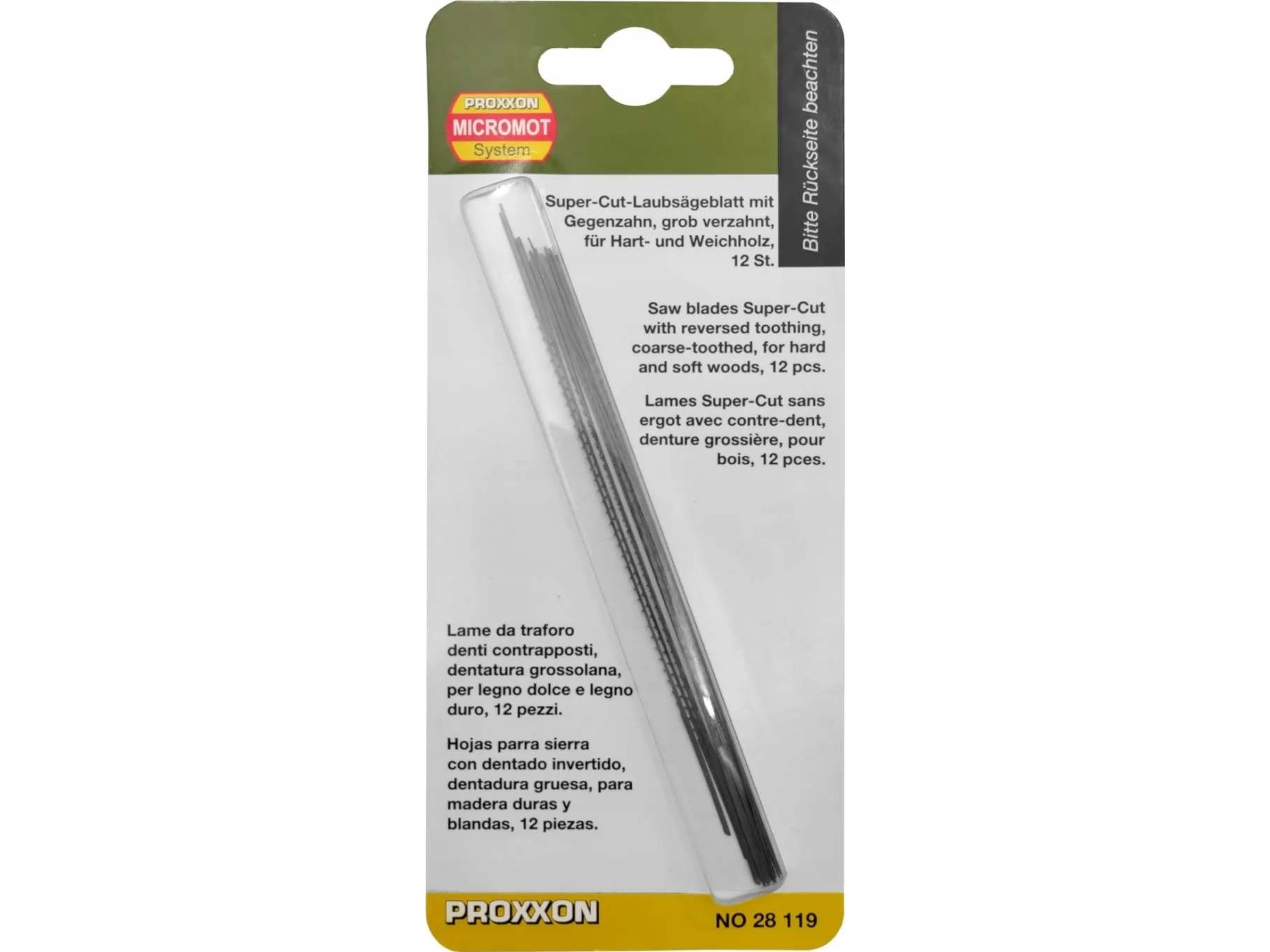 Proxxon 28119 stikksagblad, 12 stk