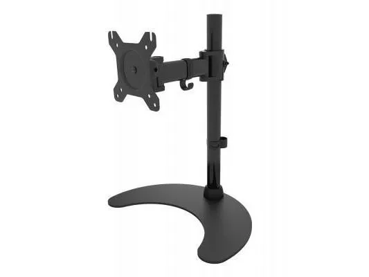 Techly Desk Stand for 1 Monitor 13 -27 with Base h.400mm ICA-LCD 3400, Frittstående, 8 kg, 33 cm (13), 68,6 cm (27), 100 x 100 mm, Sort