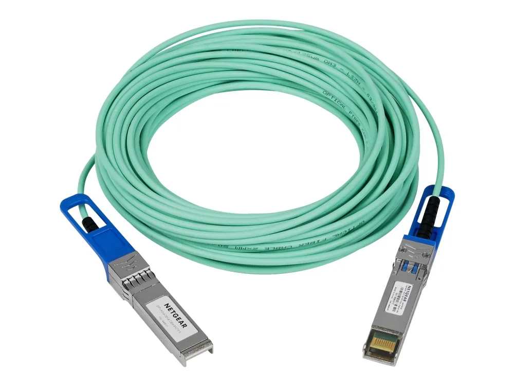 NETGEAR - Direkte 10GBase-koblingskabel - SFP+ (hann) til SFP+ (hann) - 15 m - 15 m - fiberoptisk - aktiv