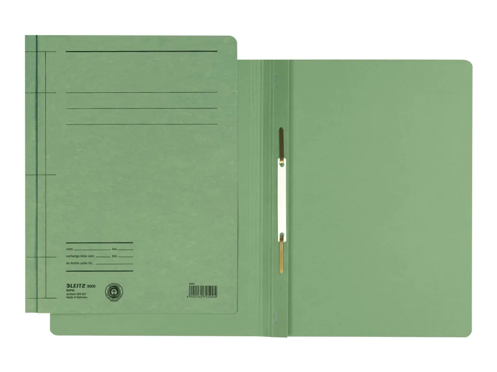 Leitz Rapid - Flat stangfil - for A4 (210 x 297 mm) - grønn