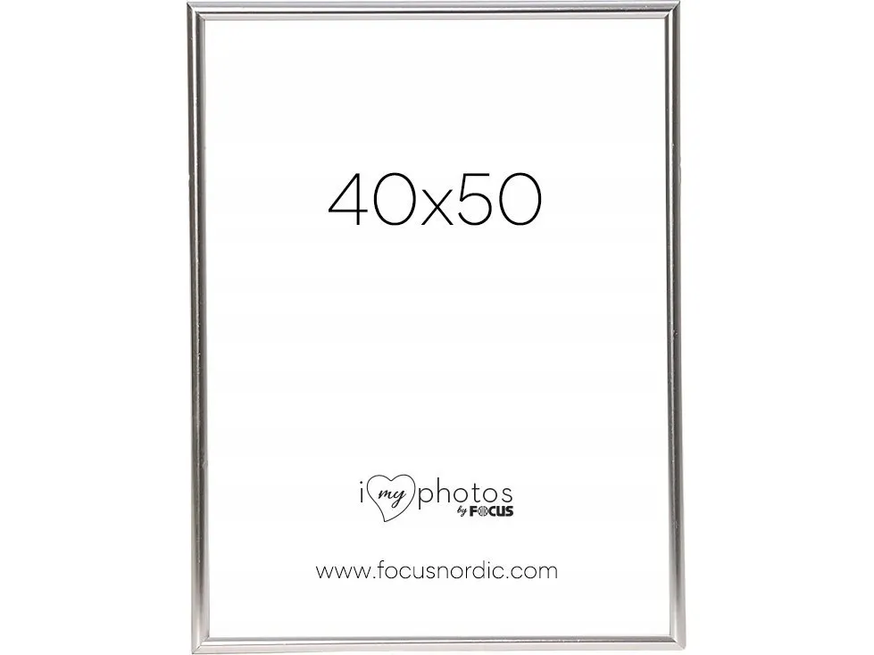 Focus Focus Can-Can Shiny Silver 40x50 ramme