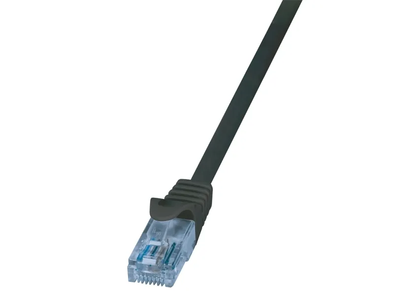 LogiLink CP3023U, 0,5 m, Cat6a, U/UTP (UTP), RJ-45, RJ-45, Sort