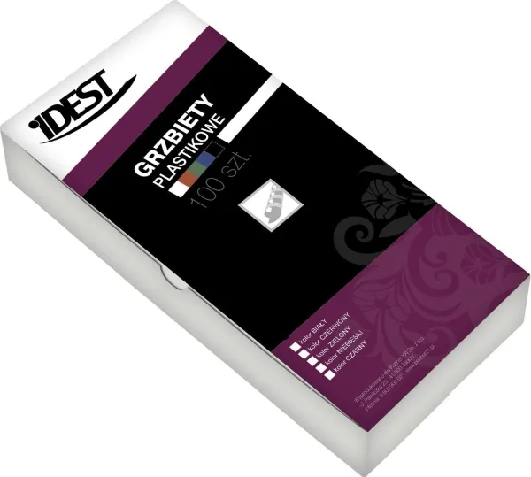 Plastrygger for innbinding 12,5 mm hvit 100 stk. (BEGGP125WHPX0100001)
