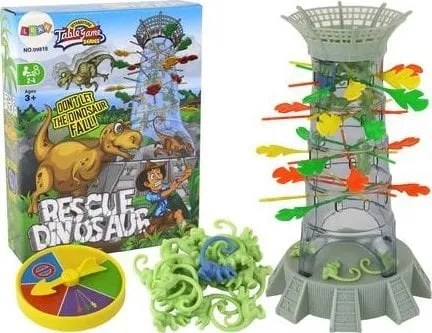 LeanToys fallende dinosaurer tårn med pinner