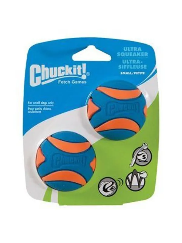 CHUCKIT - Ultra Squeaker Ball S, 5 cm, 2 stk.