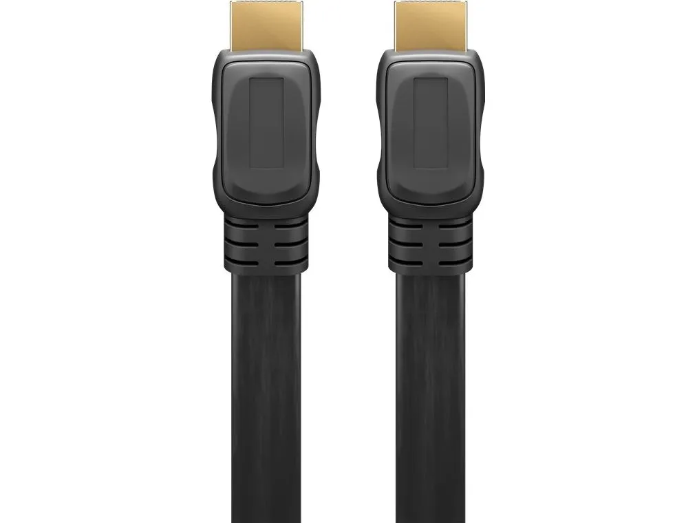 Goobay 61280, 3 m, HDMI Type A (Standard), HDMI Type A (Standard), 3D, 18 Gbit/sek., Svart