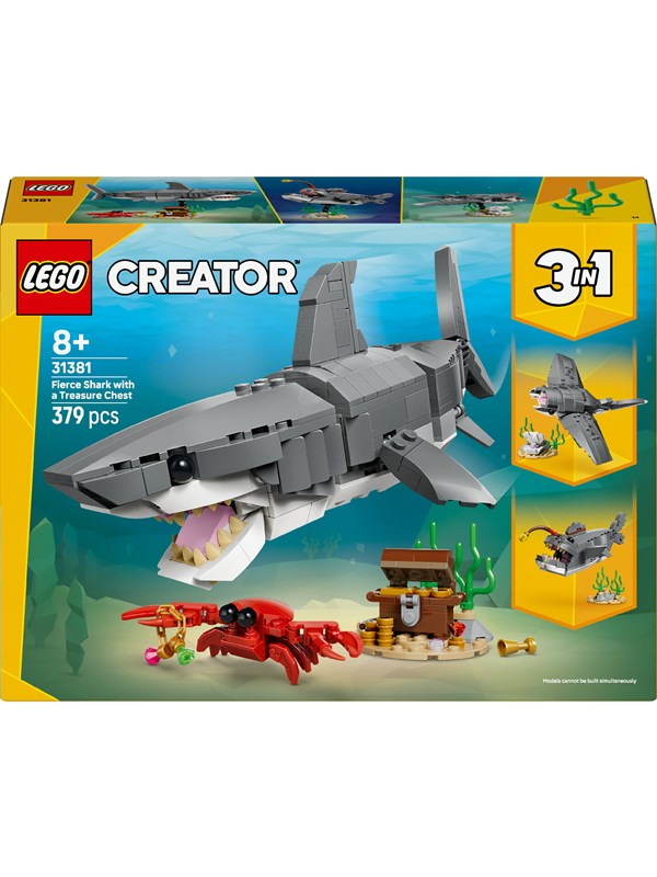 LEGO Creator 31381 Blodtørstig hai med skattkiste