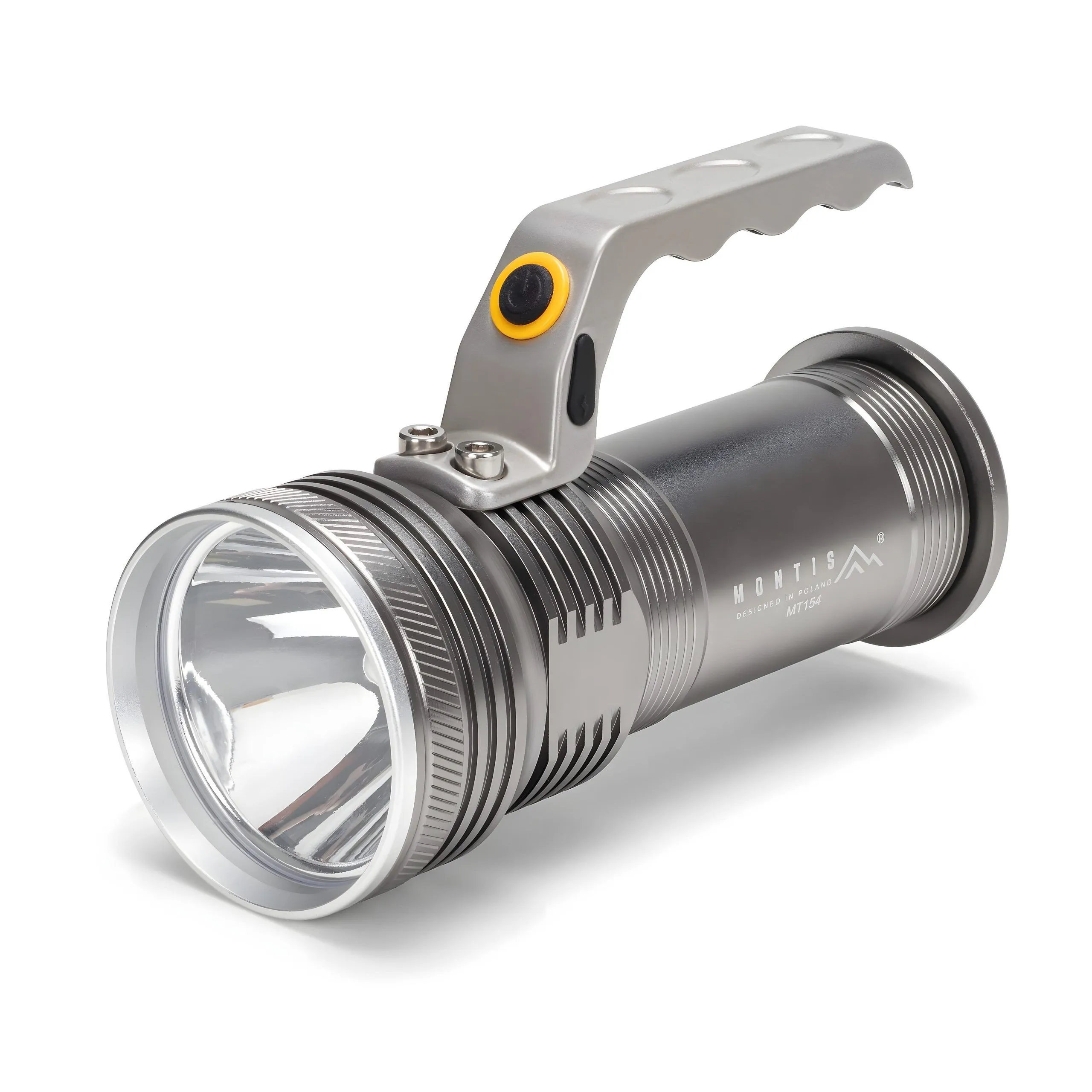 Montis Aluminiowa reczna latarka akumulatorowa LED MT154, Lommelykt, Grå, Aluminium, Knapper, LED, 5 W