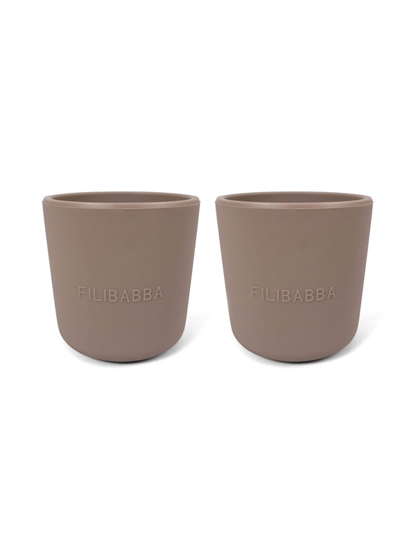 Filibabba Silicone cup 2-pack - Warm Grey