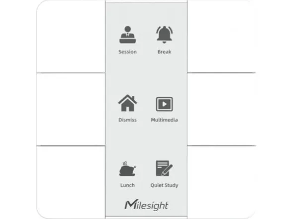 Milesight IoT LoRaWAN CoWork smart scene-knapp (WS136-868M)